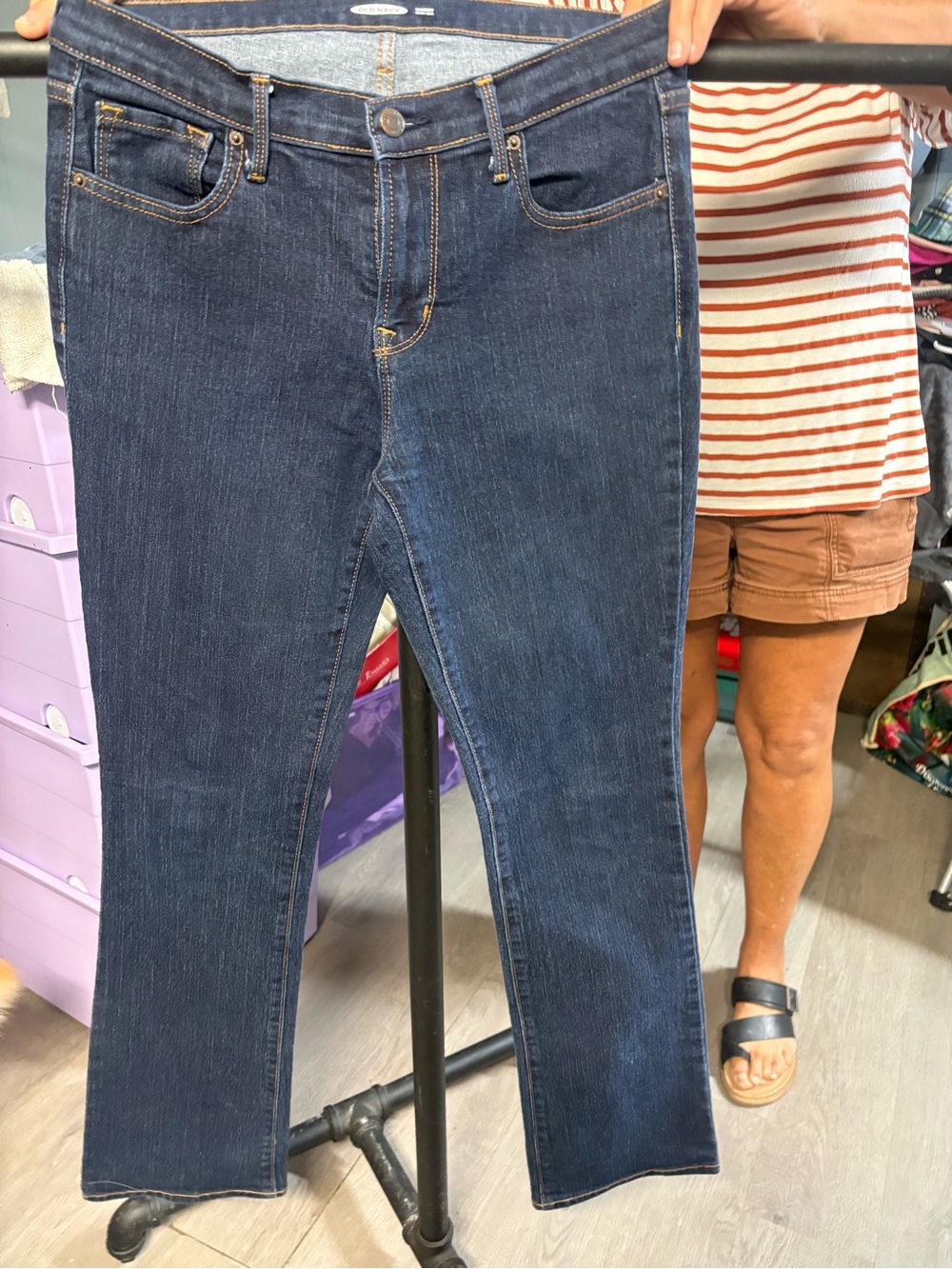 Old Navy Dark Blue Bootcut Women's Jeans